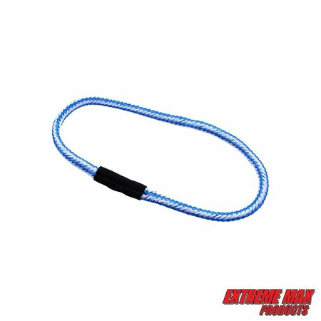 EXTREME MAX Extreme Max 3006.3175 BoatTector Bungee Dock Line Extension Loop - 1', Blue/White (Value 4-Pack) 3006.3175